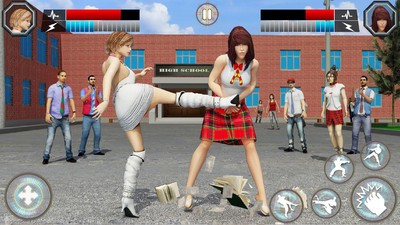 高中女生格斗-1