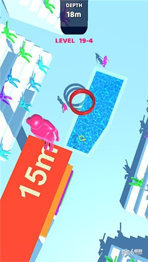 紫色跳水运动员-2