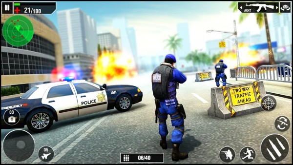 反警察罢工射击-0