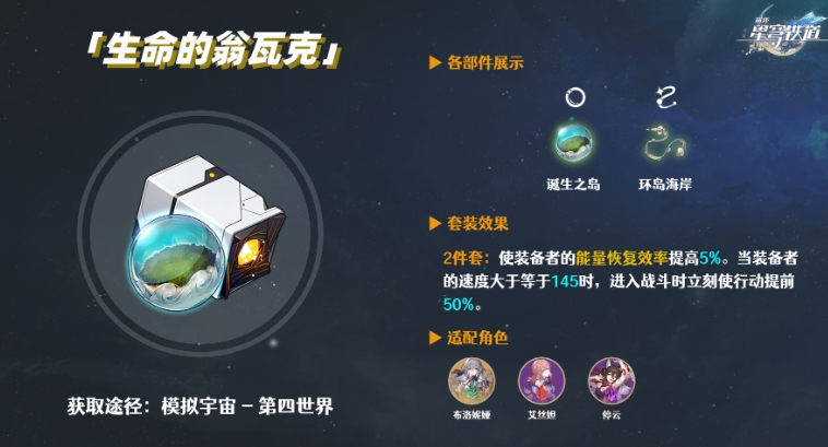 崩坏星穹铁道新遗器套装哪个好