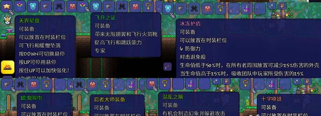 泰拉瑞亚饰品如何搭配