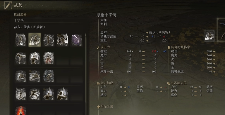 艾尔登法环岩石剑战灰的强度怎么样
