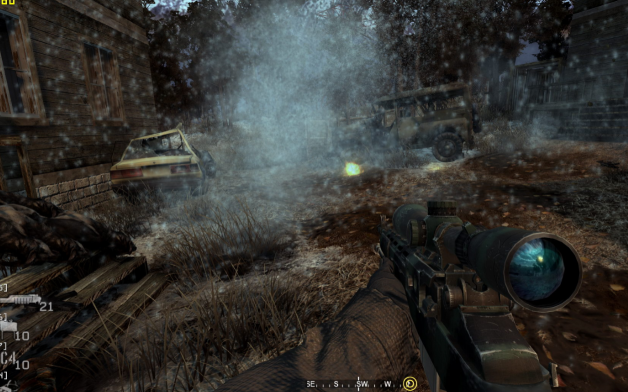 使命召唤4狙击枪那关怎么过