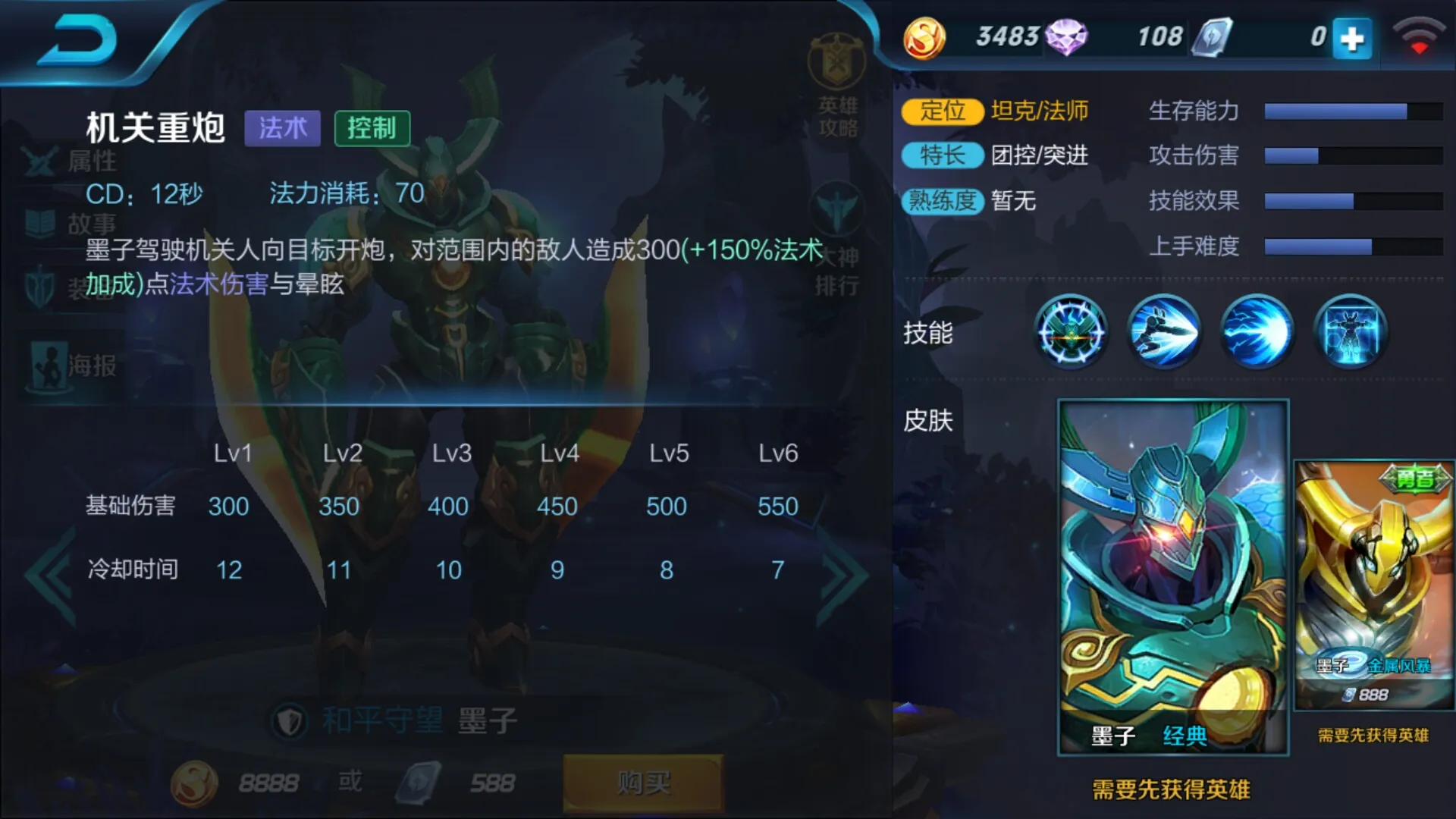 王者荣耀大炮流墨子如何出装