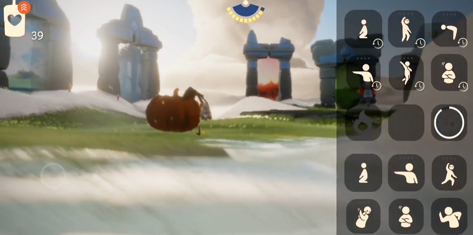 光遇南瓜背饰怎么遁地