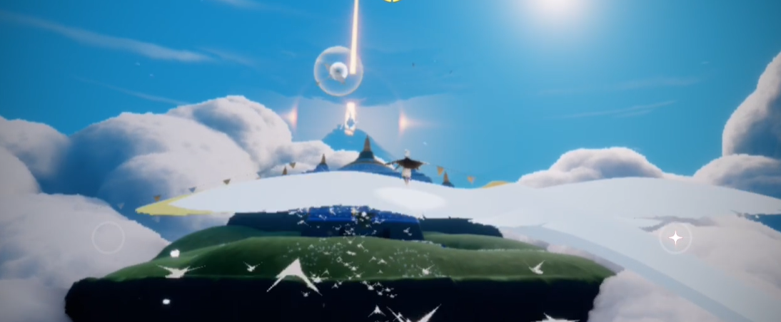 光遇无翼怎么从遥鲲上下来