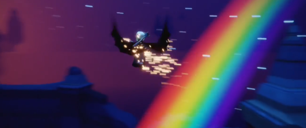 光遇怎么站在遇境的彩虹上