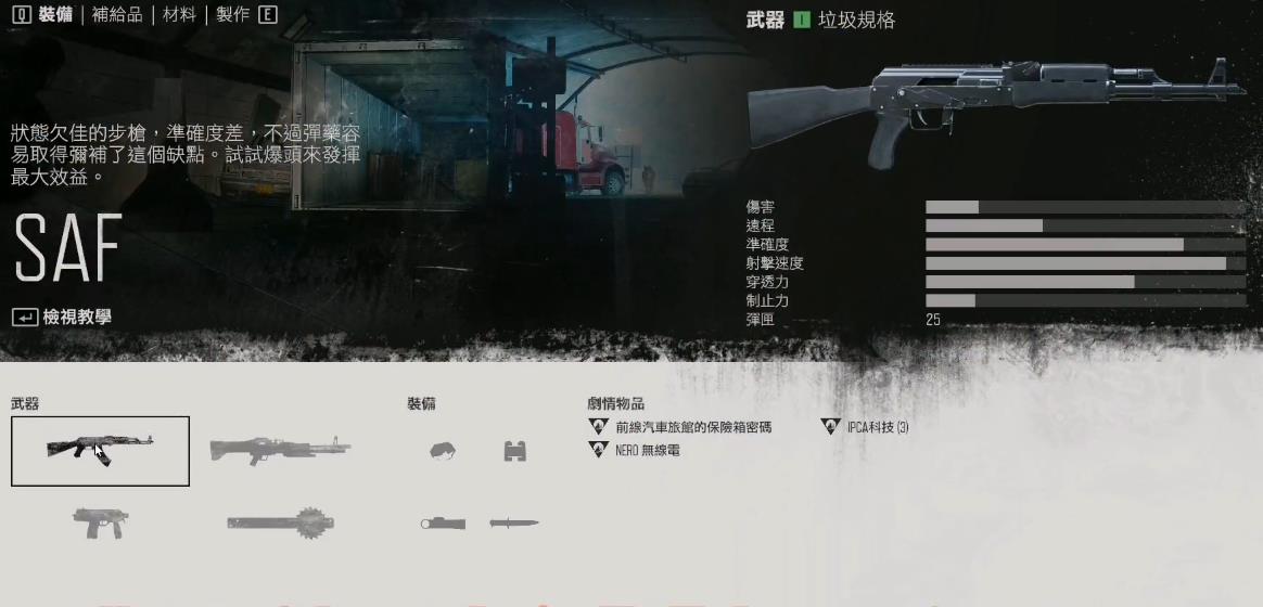 往日不再前期用什么武器好