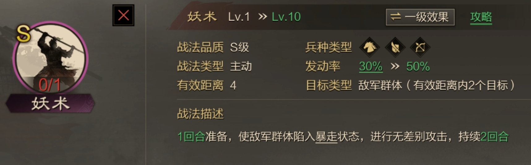 率土之滨怎么打混乱和暴走